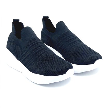 Tênis Comfortflex Casual Knit Preto 2360401