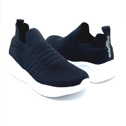 Tênis Comfortflex Casual Knit Preto 2360401