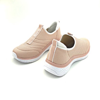 Tênis Comfortflex Casual Knit Rosa 2190304