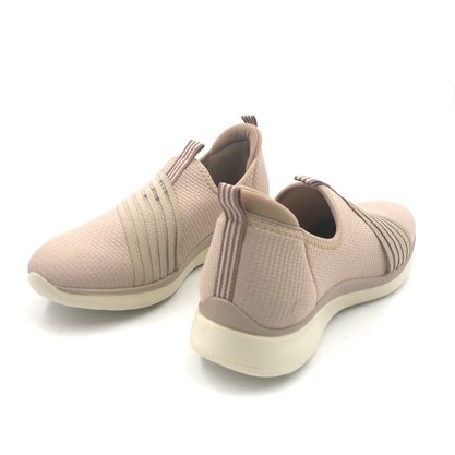 Tênis Comfortflex Casual Nude Tecido Elástico 2065305
