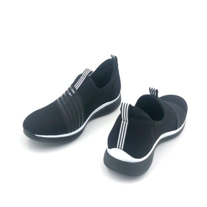 Tênis Comfortflex Casual Preto Tecido Elástico 2065305