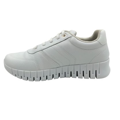 Tênis Comfortflex Feminino Couro Calce Fácil Branco 2484303