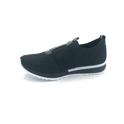 Tênis Comfortflex Preto 1949405 Tecido Com Amortecedor
