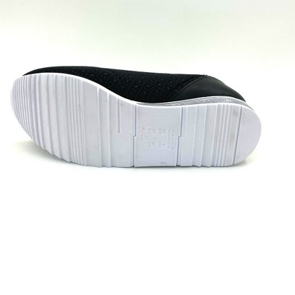 Tênis Comfortflex Tecido Preto Com Amortecedor 2249304