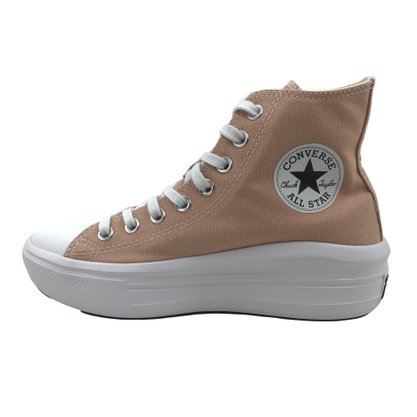 Tênis Converse All Star Feminino Cano Alto Bege CT17810016