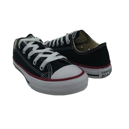 Tênis Converse All Star Infantil Unissex Preto Lona CK20007