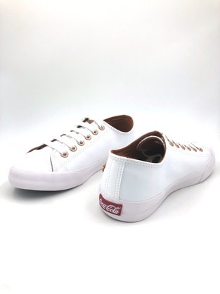 Tênis Coca Cola Feminino Branco Floater Low CC0887
