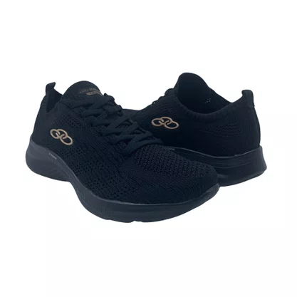 Tênis Esportivo Feminino Olympikus 130G Ultraleve Preto