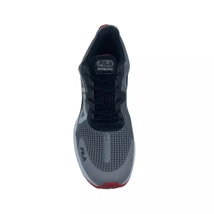 Tênis Esportivo Masculino Fila Recovery Cinza com Preto