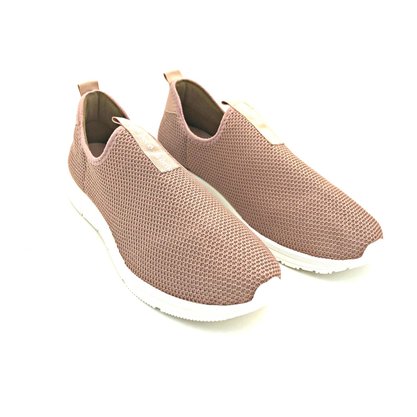Tênis Feminino Bebecê Slip On Malha Knit Rosa 1342-309
