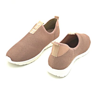 Tênis Feminino Bebecê Slip On Malha Knit Rosa 1342-309