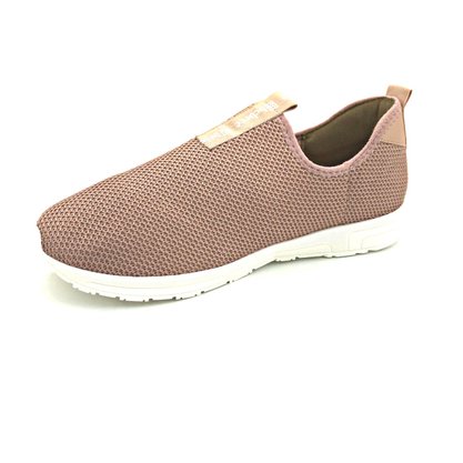 Tênis Feminino Bebecê Slip On Malha Knit Rosa 1342-309