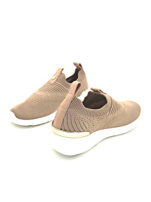 Tênis Feminino Bebecê Slip On Malha Knit  Rosê 1334-385
