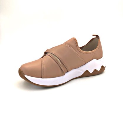 Tênis Feminino Beira Rio Slip On Nude com Nó 4242.102