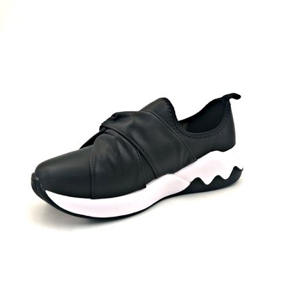 Tênis Feminino Beira Rio Slip On Preto com Nó 4242.102