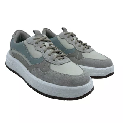 Tênis Feminino Democrata Sola TPU Azul/Off White 618104
