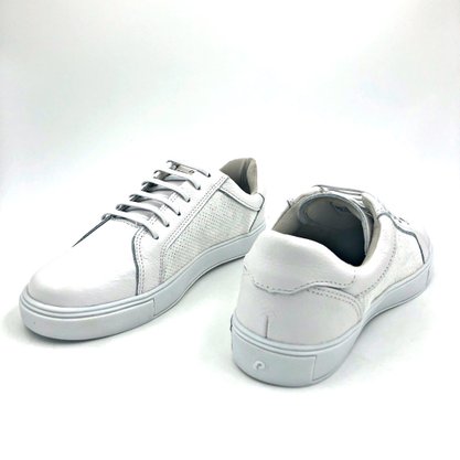 Tênis Feminino Pegada Couro Natural Branco 210009