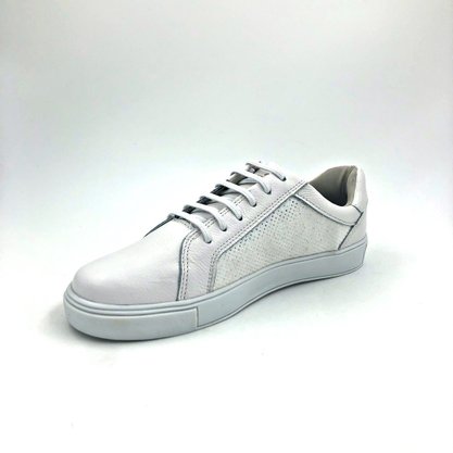 Tênis Feminino Pegada Couro Natural Branco 210009
