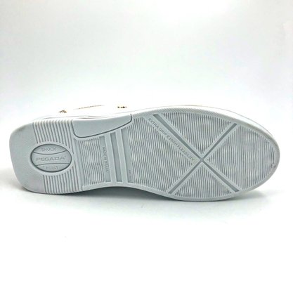 Tênis Feminino Pegada Couro Natural Branco 218601