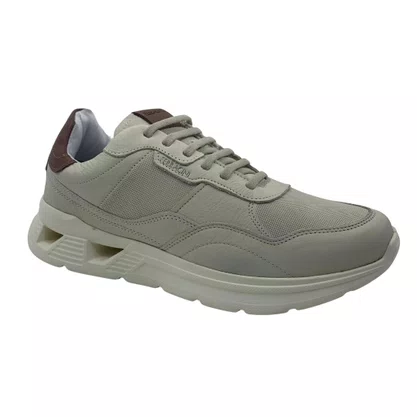 Tênis Ferracini Speed 8352 Couro Off White Fly EVA