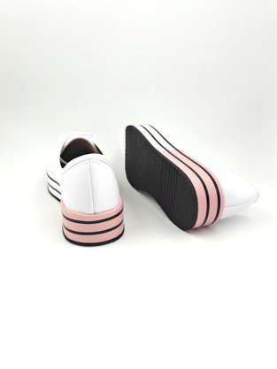 Tênis Flatform Beira Rio Branco Com Listras Horizontal