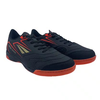 Tênis Futsal Masculino Penalty Max 300 Y-1 Preto com Coral
