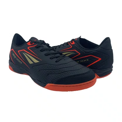 Tênis Futsal Masculino Penalty Max 300 Y-1 Preto com Coral