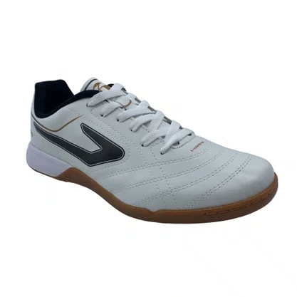 Tênis Futsal Masculino Topper Bairro Branco e Preto EVA