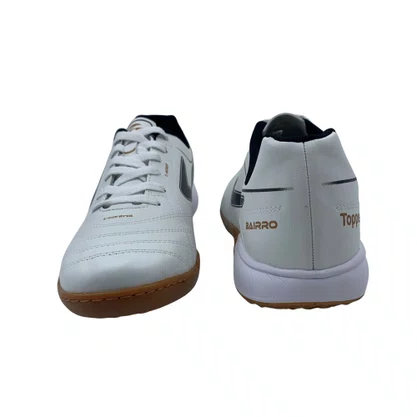 Tênis Futsal Masculino Topper Bairro Branco e Preto EVA