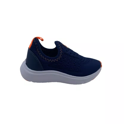 Tênis Infantil Batatinha Azul Marinho 066 Tecido Elástico Menino