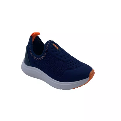 Tênis Infantil Batatinha Azul Marinho 066 Tecido Elástico Menino