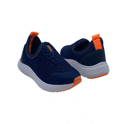 Tênis Infantil Batatinha Azul Marinho 066 Tecido Elástico Menino