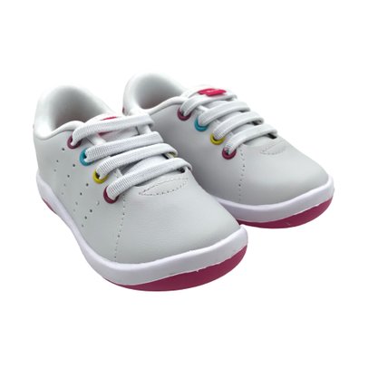 Tênis Kidy Menina Bebê Anatômico Branco 81635