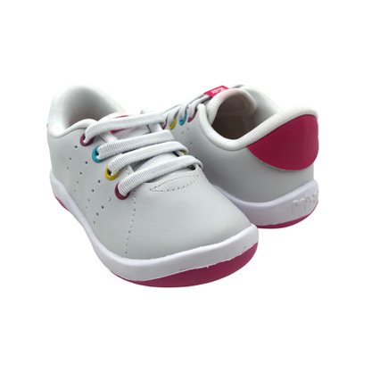 Tênis Kidy Menina Bebê Anatômico Branco 81635