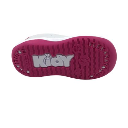 Tênis Kidy Menina Bebê Anatômico Branco 81635
