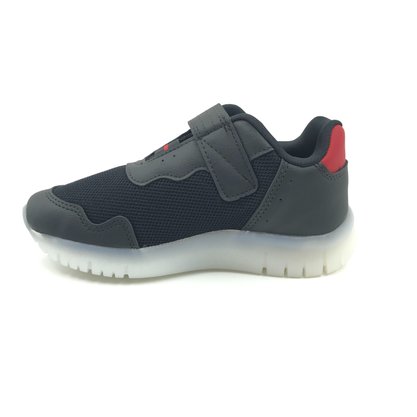 Tênis Kidy Menino com Luz Velcro Preto 350097