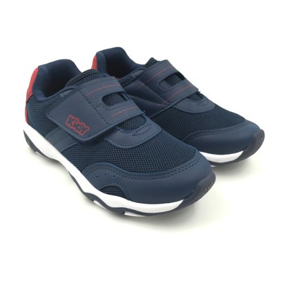 Tênis Kidy Menino Velcro com Carro Azul 70818