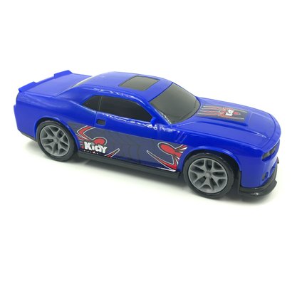 Tênis Kidy Menino Velcro com Carro Azul 70818