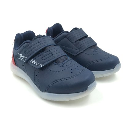 Tênis Kidy Menino Velcro com Luz Azul Marinho 200186