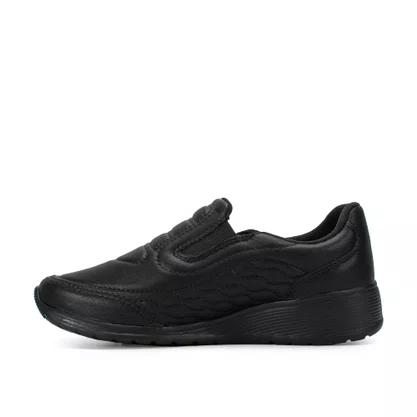 Tênis Kolosh Preto 2286 Anabela Calce Fácil K-Soft