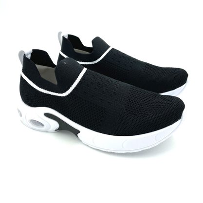 Tênis Meia Comfortflex Amortecedor Tecido Preto 2289301