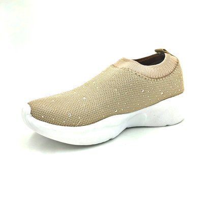 Tênis Meia Rep Play Tecido Knit  Creme 106