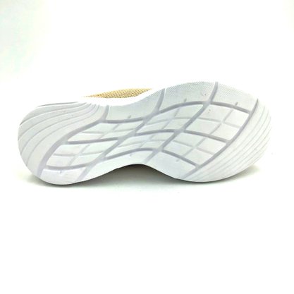 Tênis Meia Rep Play Tecido Knit  Creme 106
