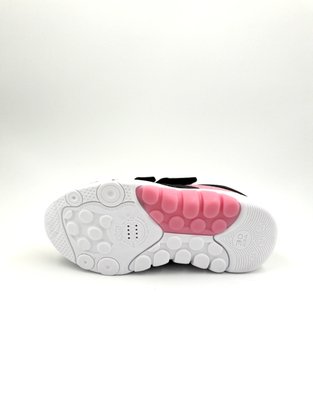 Tênis Menina Infantil Kidy Preto/Rosa Respi-Tec