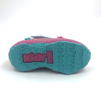 Tênis Menina Kidy Com Led Blocks Game Nude 0821001