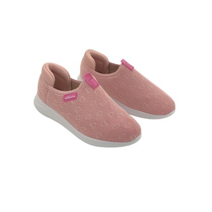 Tênis Menina Molekinha Slip On Rosa Calce Fácil 2503321