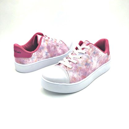Tênis Menina Pink Cats Tie Dye Pink 1494