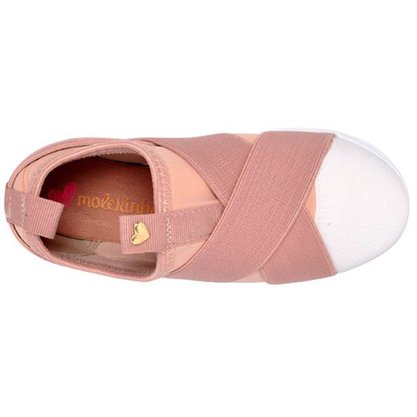 Tênis Menina Rosa Slip On Elástico Molekinha 2163.155