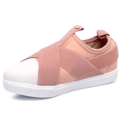Tênis Menina Rosa Slip On Elástico Molekinha 2163.155