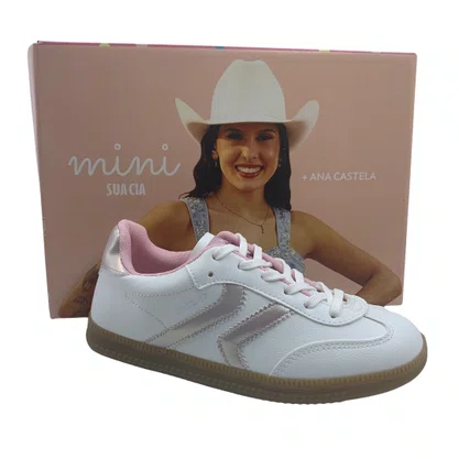 Tênis Menina Sneakers Mini Sua Cia Branco 52033